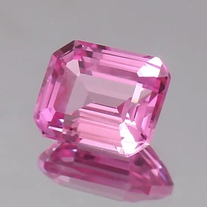 Pink Sapphire Radiant Cut Loose Gemstone | 13x11 mm | AAA++ Flawless | 11.80 Ct - Picture 1 of 18