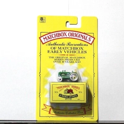 MATCHBOX ORIGINALS №.4 A Moko Lesney "The Massey Harris Tractor" Nuevo en caja MB963 Foto 1 de 2