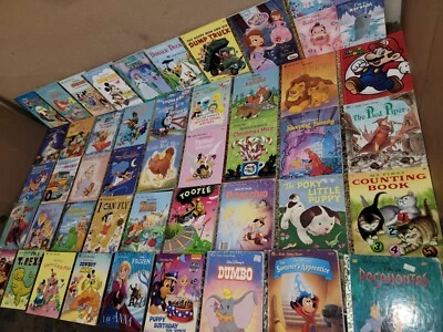 Lot of 10 A Little Golden Vintage Walt Disney Classic Kids Books MIX UNSORTED - Image 1 of 4