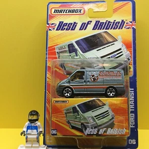 Matchbox Best of British 2008 #06 - FORD TRANSIT (silver-blue) Sheffelford's - Picture 1 of 3