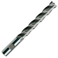 Uncoated Finish Regular Length 4 Flute YG-1 07593 1/2 Carbide End Mill 3 Length 