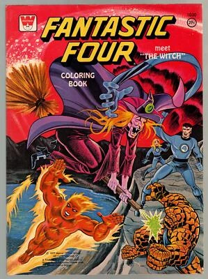 Libro para colorear Fantastic Four #1030 1970-La bruja-39¢ precio de portada-en muy buen estado+ Foto 1 de 2
