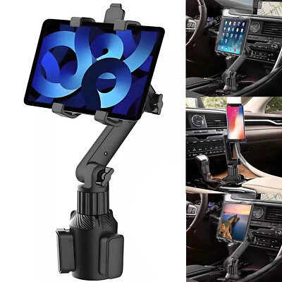 Premium Car Mount Car Cup Holder Phone Stand For 4.7-11" iPhone iPad Tablet - Image 1 of 4