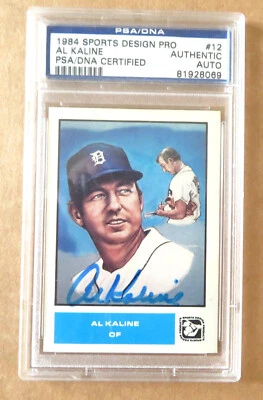 Detroit Tigers Al Kaline Signed 1984Sports Design Pro #12 - PSA/DNA - Image 1 of 4