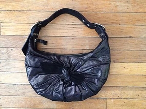 RAFE Purse Metallic Leather Buckle Strap Hobo Crescent Bag Zip PERFECT GORGEOUS! - Picture 1 of 9