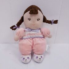 Garanimals Plush Stuffed Toy Rattle Brown Hair Braids Mi Primera Muneca Doll
