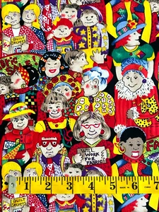 1 1/3 yd. "Fabric Sale" by Mary Lou Weidman for In the Beginning Fabrics - Picture 1 of 4