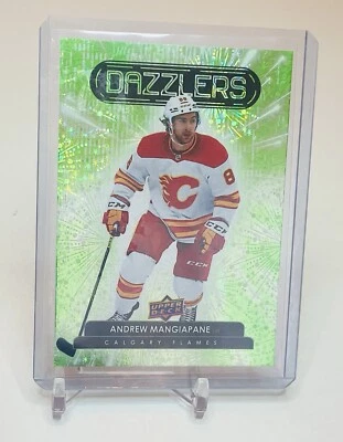 2022-23 Upper Deck Series 1 - Dazzlers Green #DZ-49 Andrew Mangiapane - Image 1 of 2