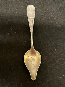 Philadelphia Liberty Bell Independence Hall 5.25" Sterling Souvenir Spoon 17.3g - Picture 1 of 6