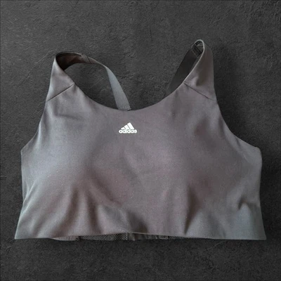 Adidas Women’s Black Sports Bra Size Large Medium Support Training Activewear - Image 1 of 3