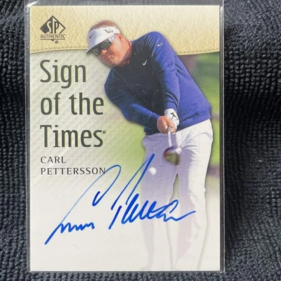 Carl Pettersson Upper Deck SP Authentic Signed Auto Golf Card Signature Sign Tim Foto 1 de 2