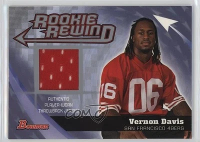 2006 Bowman Rookie Rewind Jersey Vernon Davis #BRR-VD RC - Image 1 of 2
