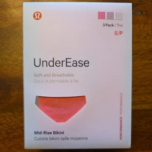 NWT Size S Lululemon UnderEase Mid-Rise Bikini Underwear SAKP/ADAT/BONE MSRP $48 - Picture 1 of 5