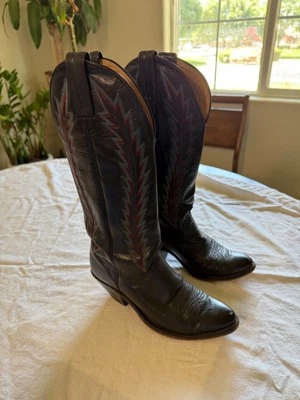 Botas vaqueras de cuero vintage Abilene para mujer 32854 talla 7,5 Foto 1 de 4
