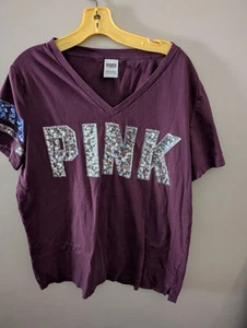 Victoria Secret Pink Bling Large Shirt  - Picture 1 of 3