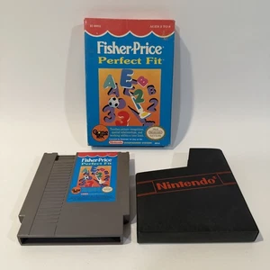 Fisher Price Perfect Fit NES Nintendo Game with Original Box Educational Puzzle - Picture 1 of 8