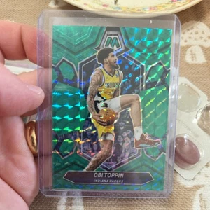 2023-24 Panini Mosaic Teal Mosaic Prizm /75 Obi Toppin #144 CGC 9 Mint - Picture 1 of 2