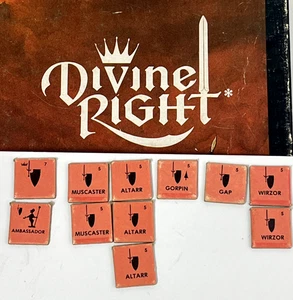 Vintage 1979 TSR - Divine Right "IMMER" Complete Unit Counter Replacement Set - Picture 1 of 4