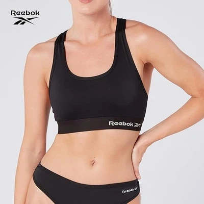 Reebok Sports Bra Women's Size S Wireless Non-Padded Racerback Black Bra - Image 1 of 4