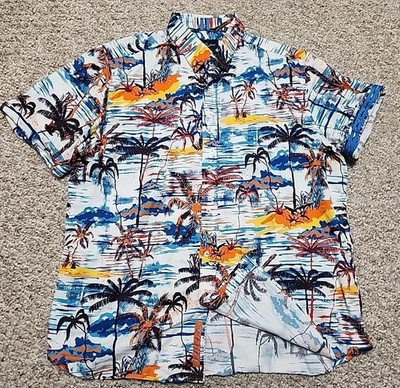 Robert Graham Modern Americana Colorful  Hawaiian Floral Tailored Fit 2XL - Image 1 of 4