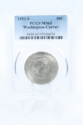 1953-S PCGS MS65 Washington-Carver Classic Commemorative Half Dollar 50C - Image 1 of 2