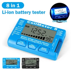 Digital Battery Checker Abs Rc Cell Meter 8 Capacity Checker Checking Cell Meter - Picture 1 of 21