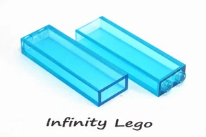 8 LEGO Trans-Light Blue Wall Panel Brick 1 x 2 x 5 Pillar (2454 35274) 8 Pieces - Picture 1 of 1