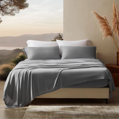 Juego de sábanas SLEEP ZONE King 4 piezas tejido jersey enfriamiento suave resistente a la decoloración Foto 1 de 4