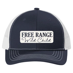 Trenz Shirt Company Youth Boys Free Range Wild Child Farmer Hat – Mesh Back - Picture 1 of 6