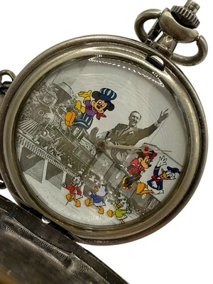Reloj Bolsillo Disney Fossil Walt’s Train Club de Coleccionistas Serie IV LE Batería Nueva Foto 1 de 4