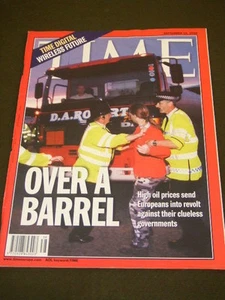 TIME MAGAZINE - OVER A BARREL - Sept 25 2000 - Picture 1 of 1