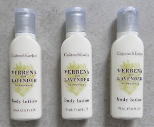 3 Crabtree & Evelyn Body Lotion - Verbena And Lavender De Provence For All Skin