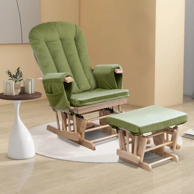 Cojín mecedora de terciopelo para planeador reclinable otomano almohadilla de repuesto antideslizante Foto 1 de 4