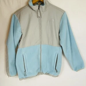 The North Face Girl's Blue Denali Polartec Recycled Jacket Size Extra Large XL - Picture 1 of 20
