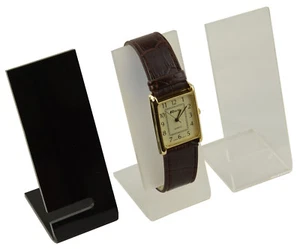 ACRYLIC WATCH BRACELET JEWELLERY DISPLAY STAND - COLOUR CHOICE (A49-40) - Picture 1 of 4