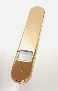 COPRIAVVOLGIBILE PLACCA IN OTTONE GIOIA COPRI AVVOLGITORE ORO CM 27X5,5 H. 1 - Foto 1 di 8
