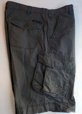 Pantalones Cortos CALVIN KLEIN JEANS Bolsillos Carga-Verde Ejército-Algodón-Talla 38 Foto 1 de 4