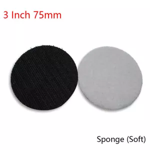 Tampone interfaccia spugna Ø 3 pollici 75 mm gancio e anello per dischi abrasivi cuscinetti di supporto - Foto 1 di 4