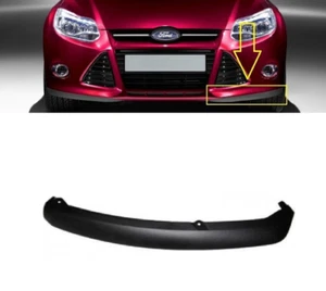 FOR FORD FOCUS 2011 - 2014 NEW FRONT BUMPER LOWER SPOILER BLACK LEFT N/S - Picture 1 of 1