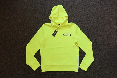 $148 Michael Kors Men's Pullover Hoodie - MEDIUM - Neon Yellow - Image 1 of 4
