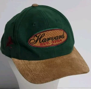 Rare Authentic Green Brown  AHEAD  Embroidered Harvard Suede Brim Cap/Hat - Picture 1 of 16