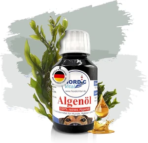 Algenöl 100ml für Hunde, Katzen & Pferde – 100% Vegan - Omega-3 - Bild 1 von 5