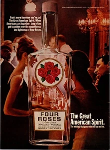 1969 FOUR ROSES WHISKEY VINTAGE PRINT AD - Picture 1 of 1