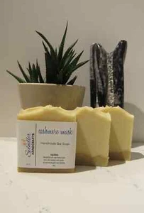 CASHMERE MUSK - Moisturizing Handmade - Homemade Lard Clay Bar Soap, wt. 4oz - Picture 1 of 3