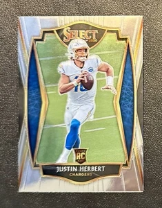 Cargadores Select Justin Herbert Premier Level RC #144 LA 2020 - Imagen 1 de 2