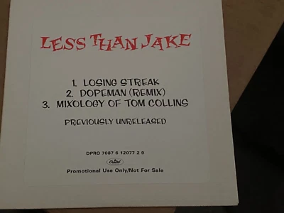 LESS THAN JAKE Losing Streak/Dopeman/Mixology UNPLAYED  PROMO CD EP - Image 1 of 2
