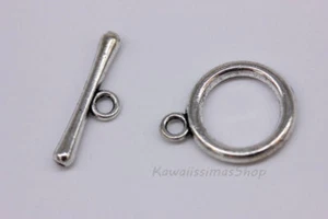3 SET CHIUSURA OT PER BRACCIALI E COLLANE COLOR ARGENTO FAI DA TE CREARE BIJOUX - Picture 1 of 1
