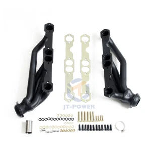 Cabezales cortos para Chevy GMC 88-95 C1500 K1500 305 350 5,0 L 5,7 L V8 PINTURA NEGRA - Imagen 1 de 16