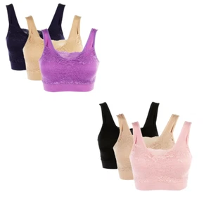 Rhonda Shear 3-Pack Lace Overlay Ahh Bra 625360-J - Picture 1 of 7