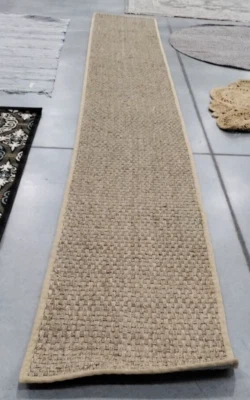 NATURAL / BEIGE 2'-6" X 18' Back Stain Rug, Reduced Price 1172727315 NF114A-218 - Image 1 of 4